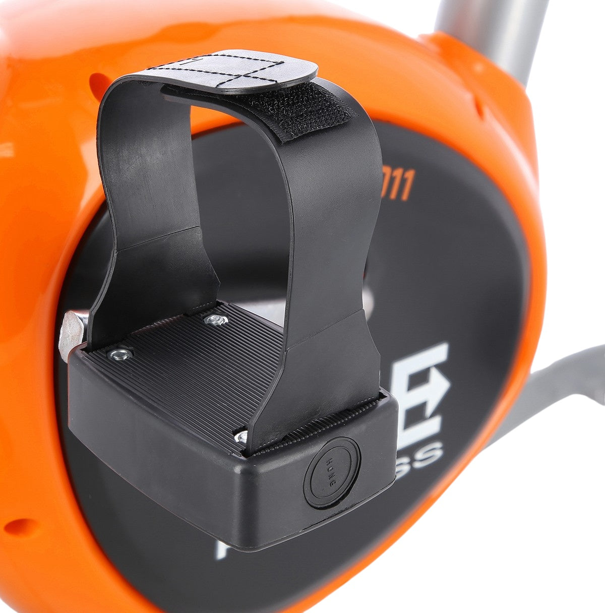 Exercise Bike, Silver-Orange, Adjustable Resistance
