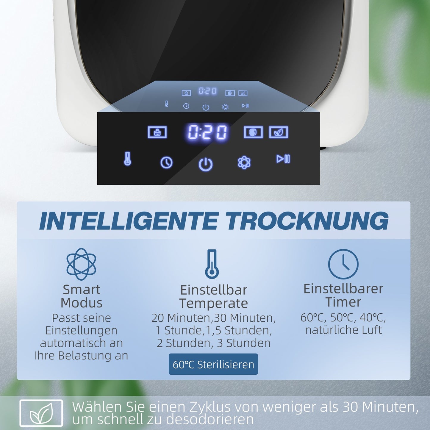4 kg Exhaust dryer, Disinfection, Smart Mode, White