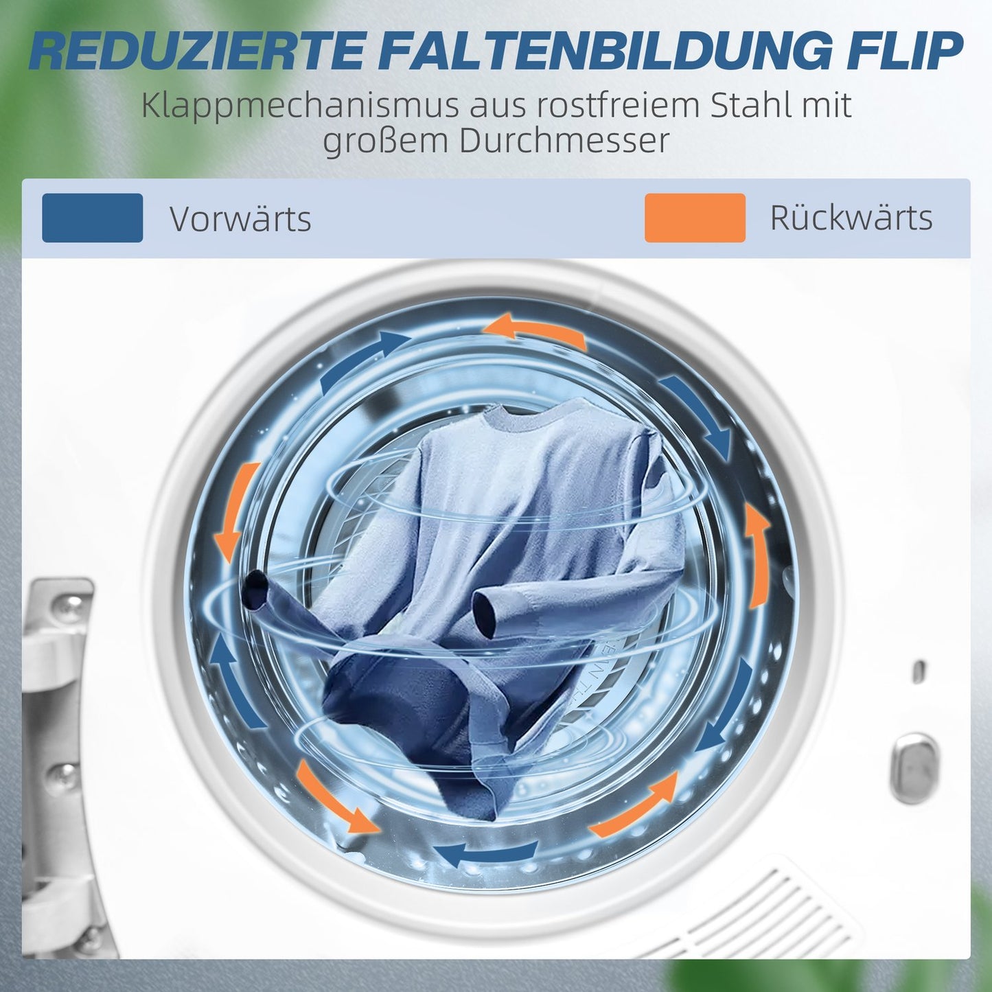 4 kg Exhaust dryer, Disinfection, Smart Mode, White