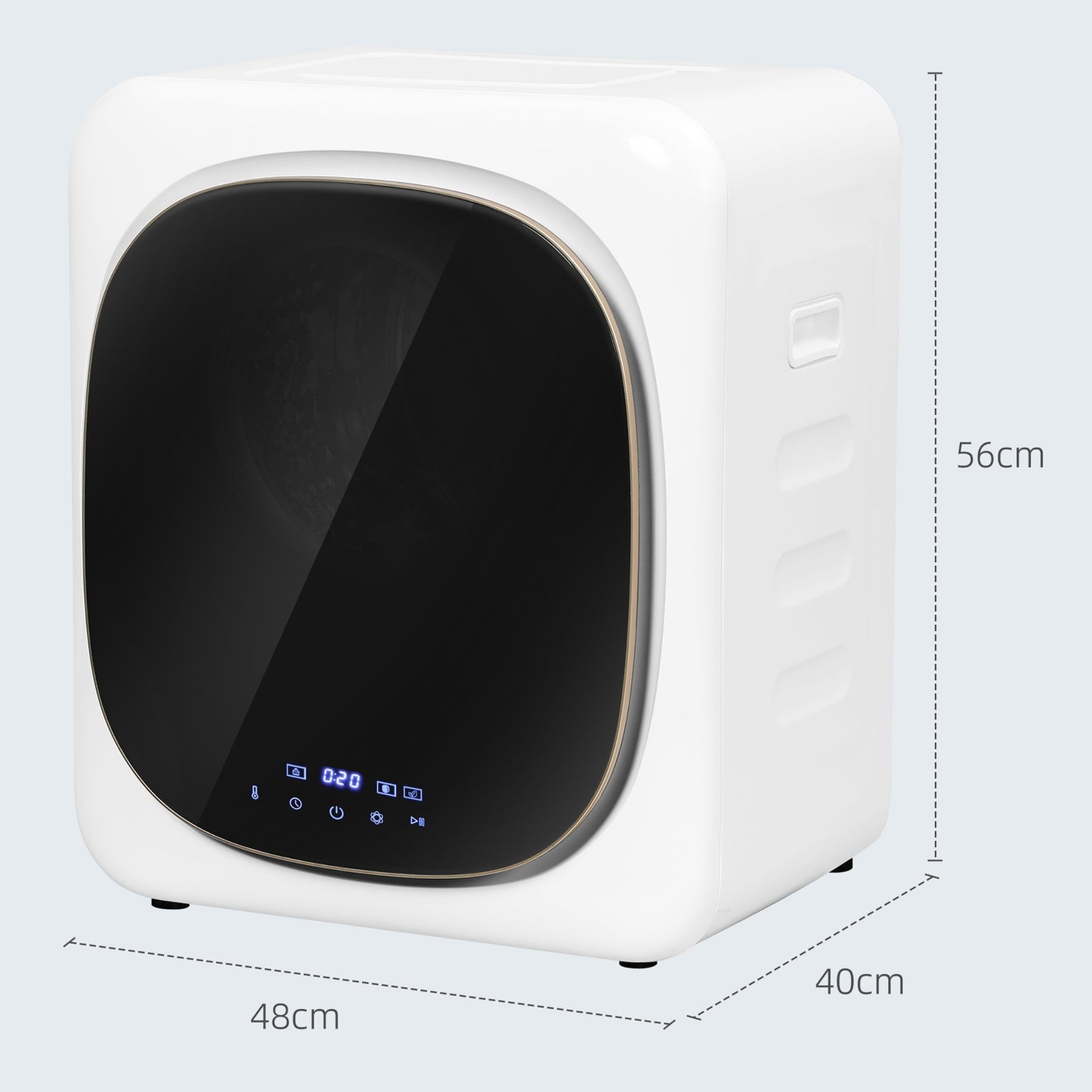 4 kg Exhaust dryer, Disinfection, Smart Mode, White