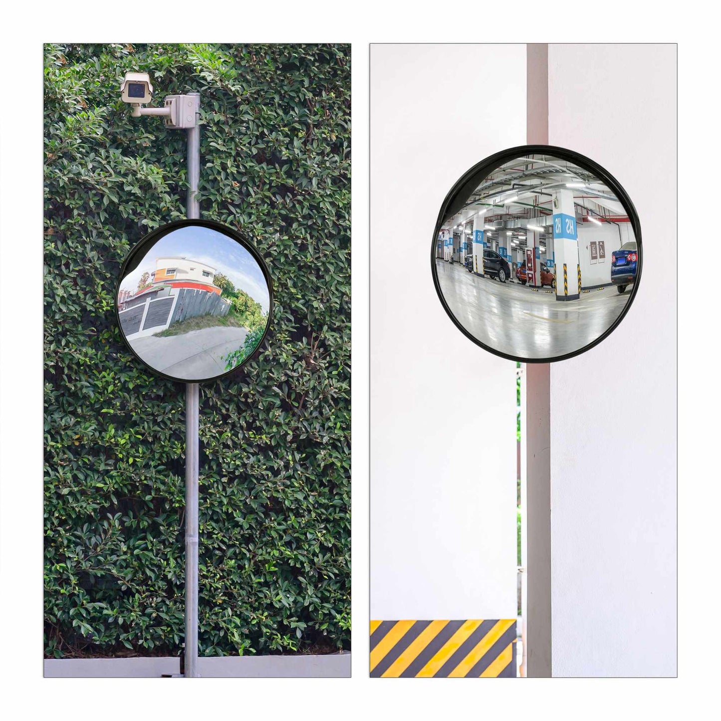 Exit mirror 60 cm black