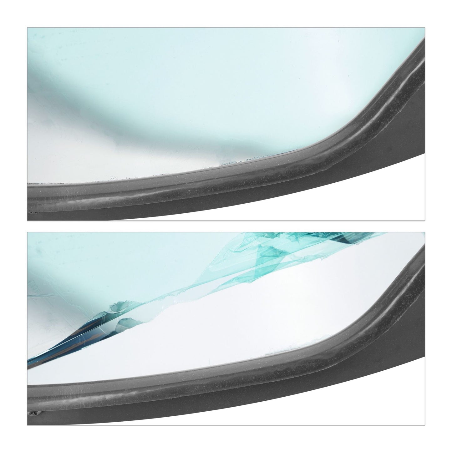 Exit mirror 60 cm black