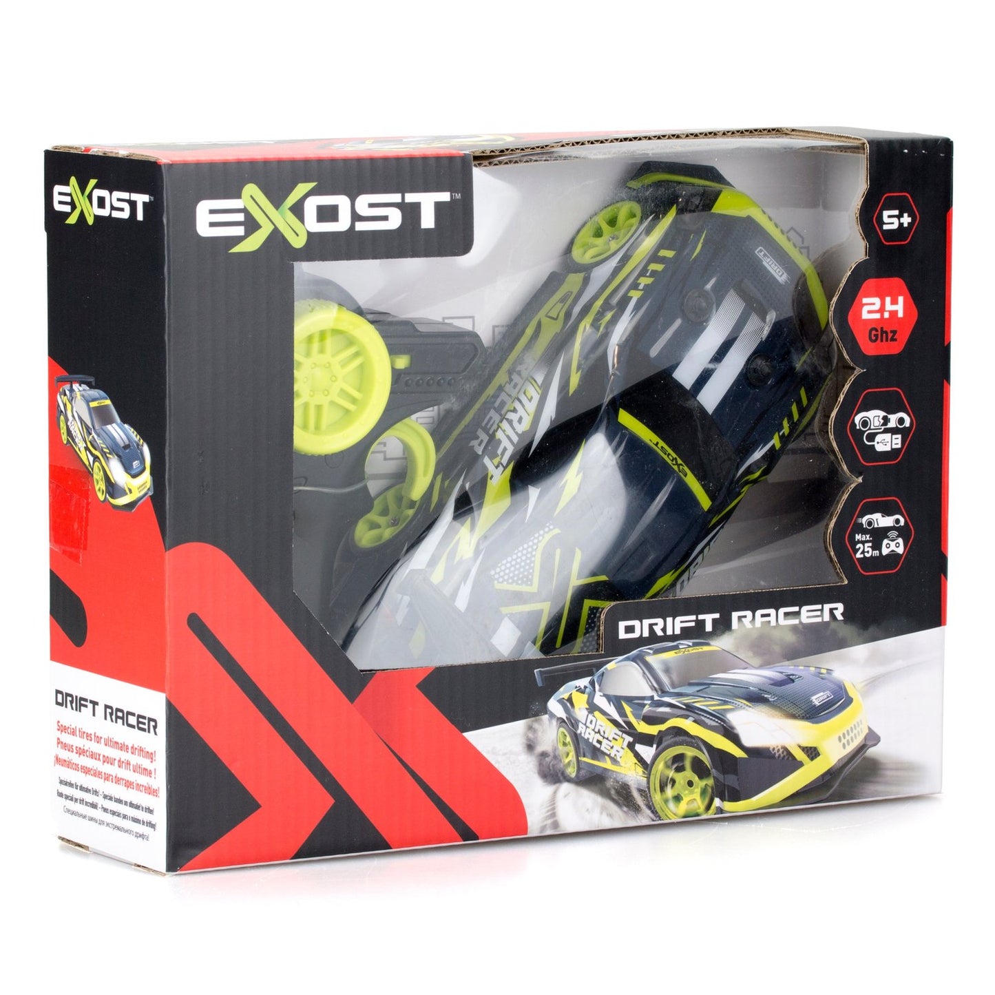 Exost Radio Control Car Drift Racer, Scale 1:28