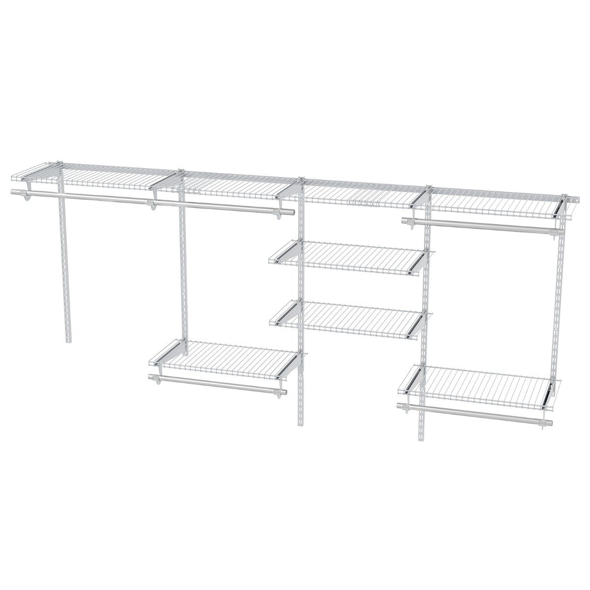 Expandable Closet Organizer System, 122-244 cm, White