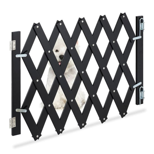 Extendable Bamboo Safety Gate in Black