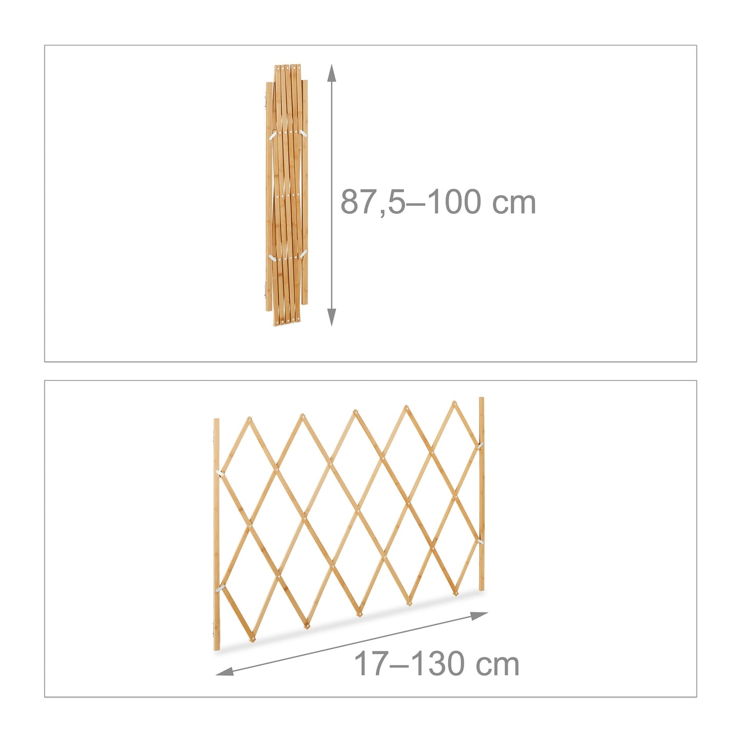 Extendable Dog Barrier, Natural Bamboo