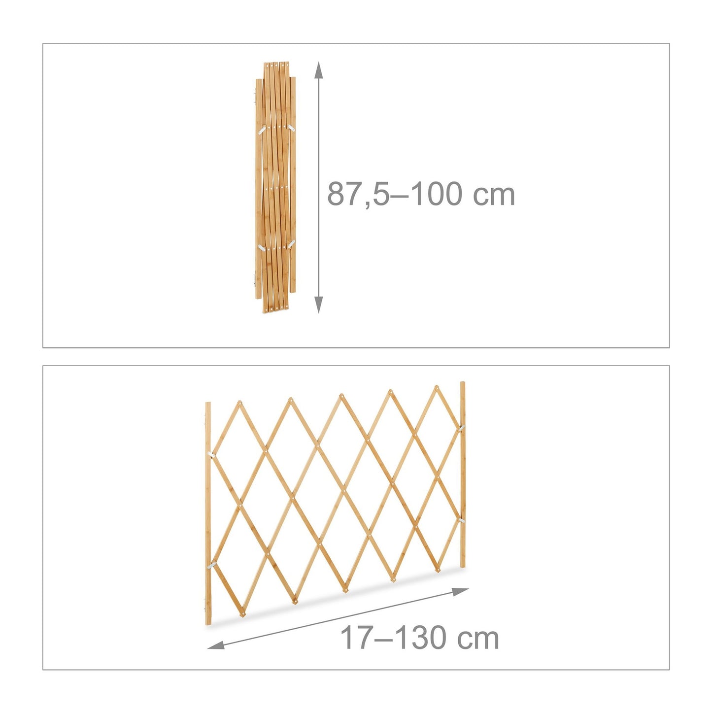 Extendable Dog Barrier, Natural Bamboo