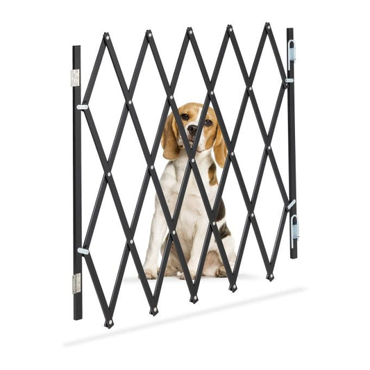 Extendable Dog Barrier in Black