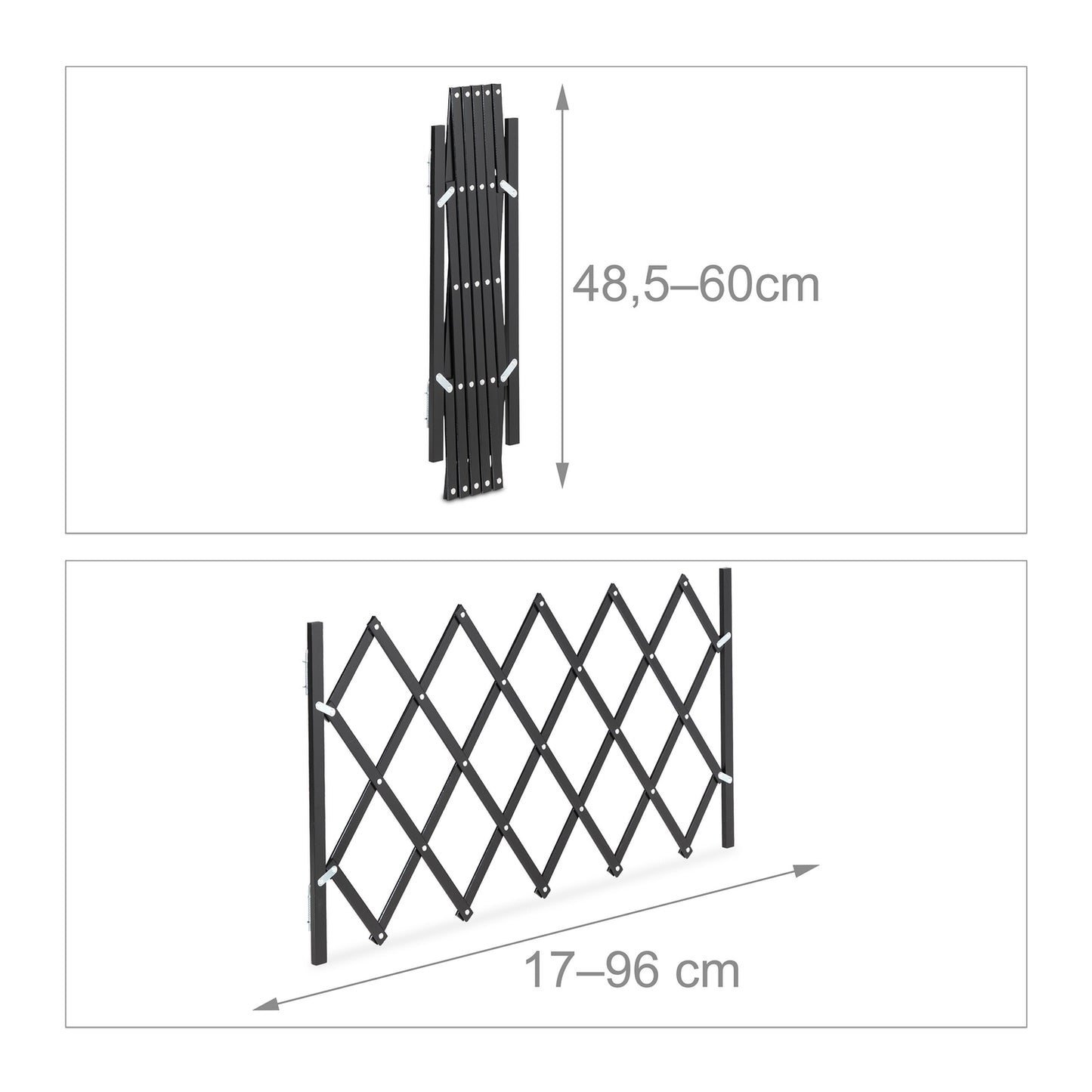 Extendable Dog Barrier in Black