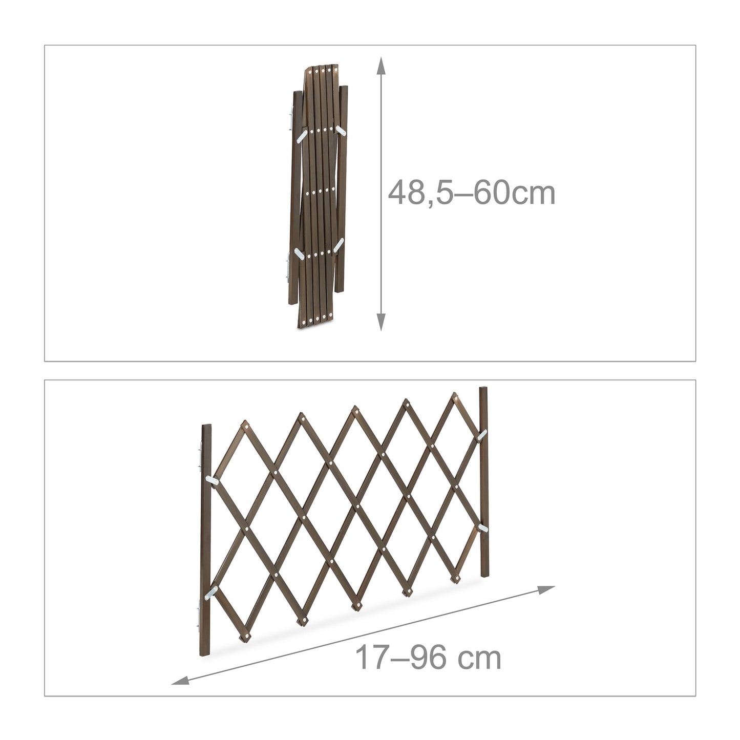 Extendable Dog Barrier in Brown