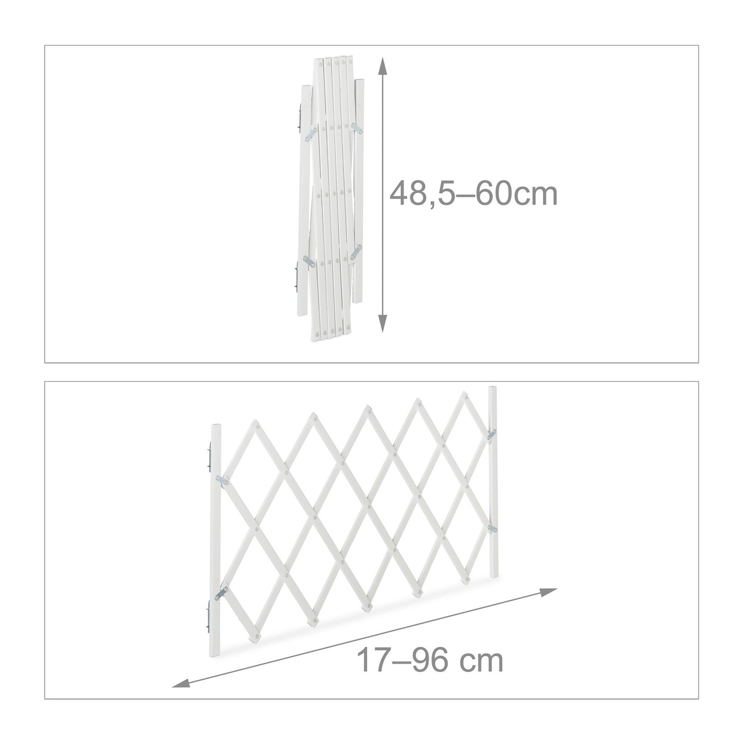 Extendable Dog Barrier in White