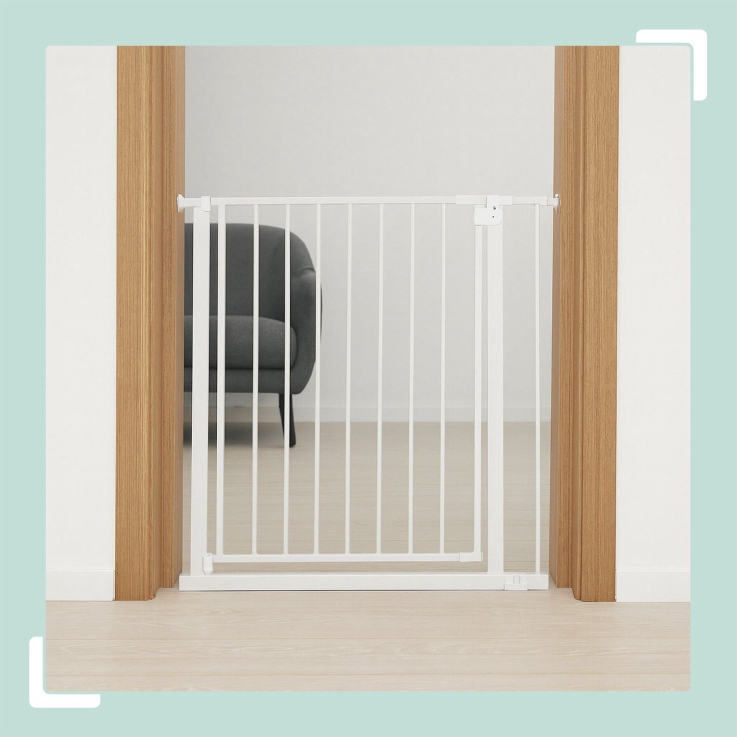 Extendable Safety Gate for Doors & Stairs, 75–100 cm