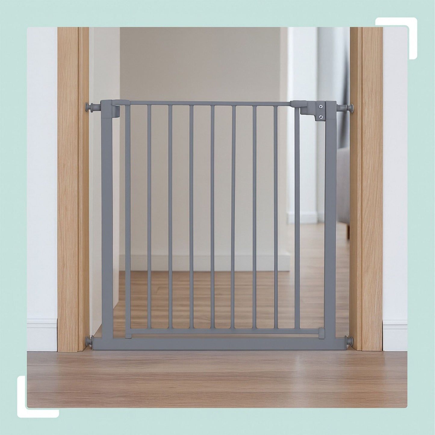 Extendable Safety Gate for Doors & Stairs, 75–100 cm