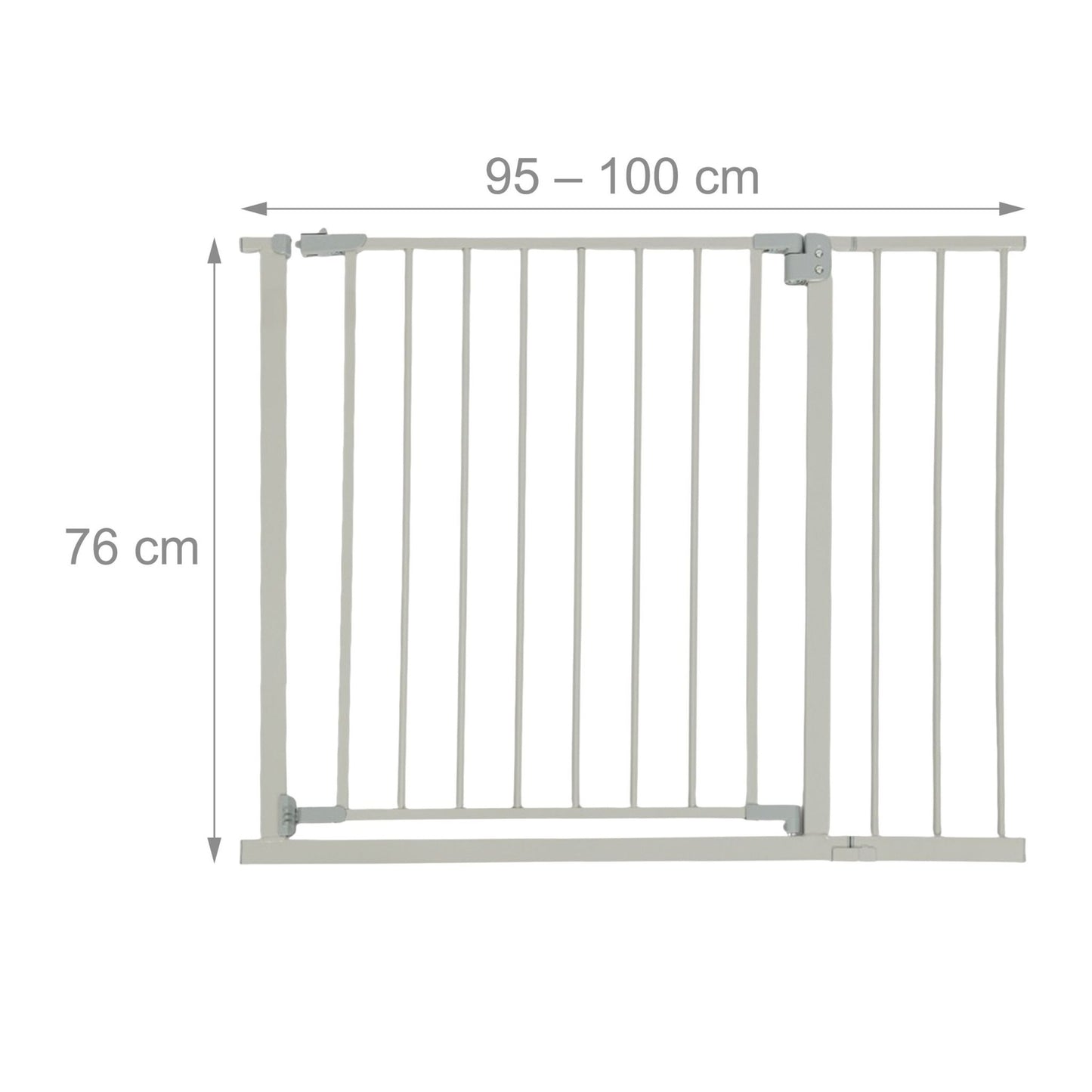 Extendable Safety Gate for Doors & Stairs, 75–100 cm