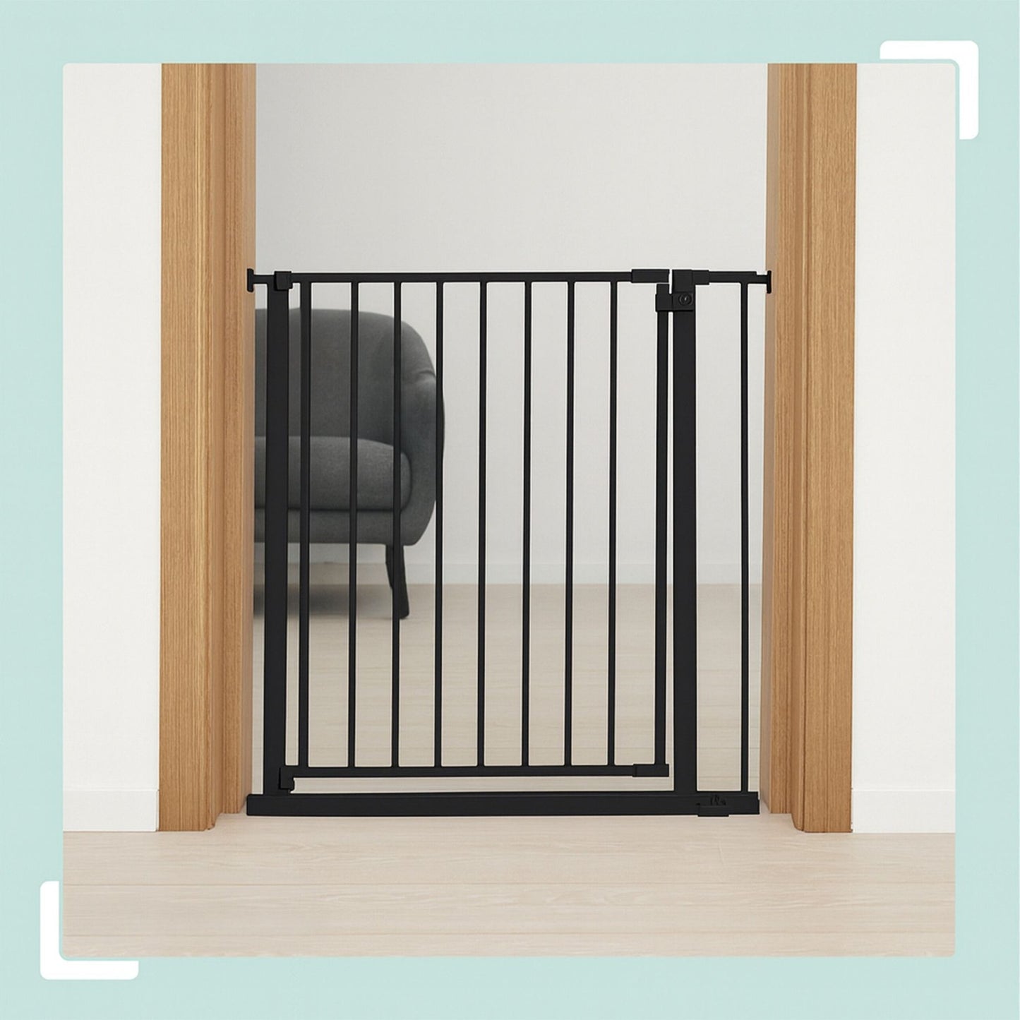 Extendable Safety Gate for Doors & Stairs, 75–100 cm