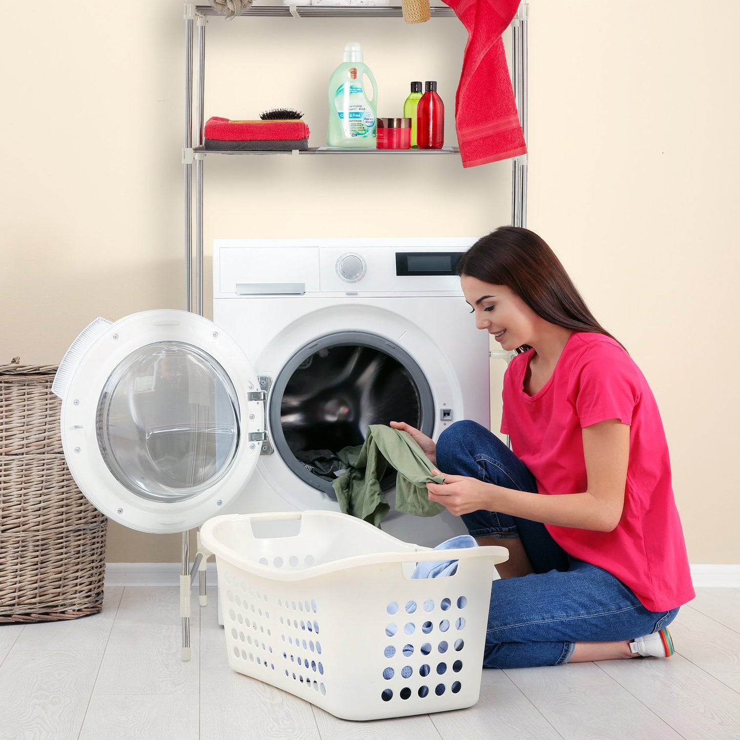 Extendable Washing Machine Shelf