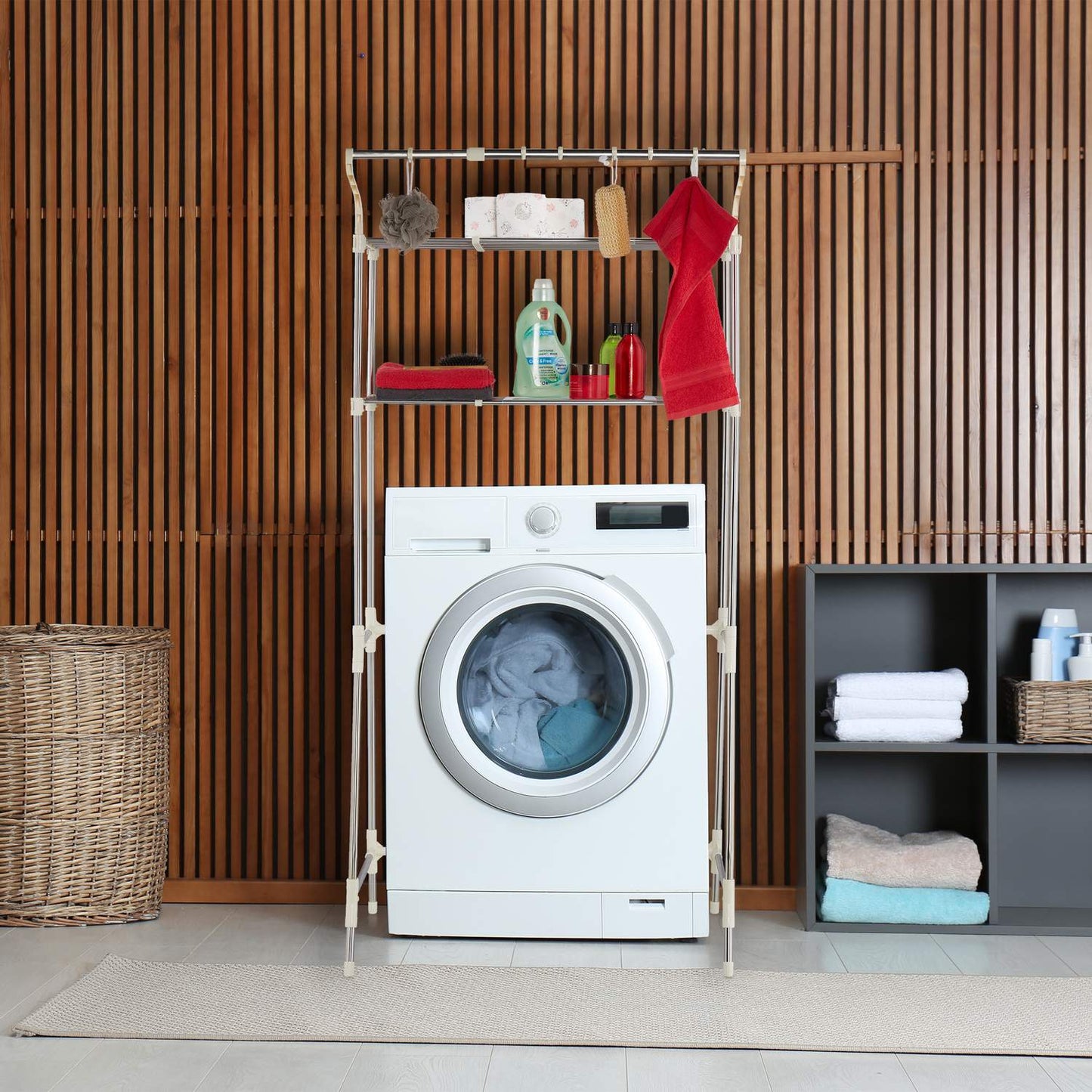Extendable Washing Machine Shelf