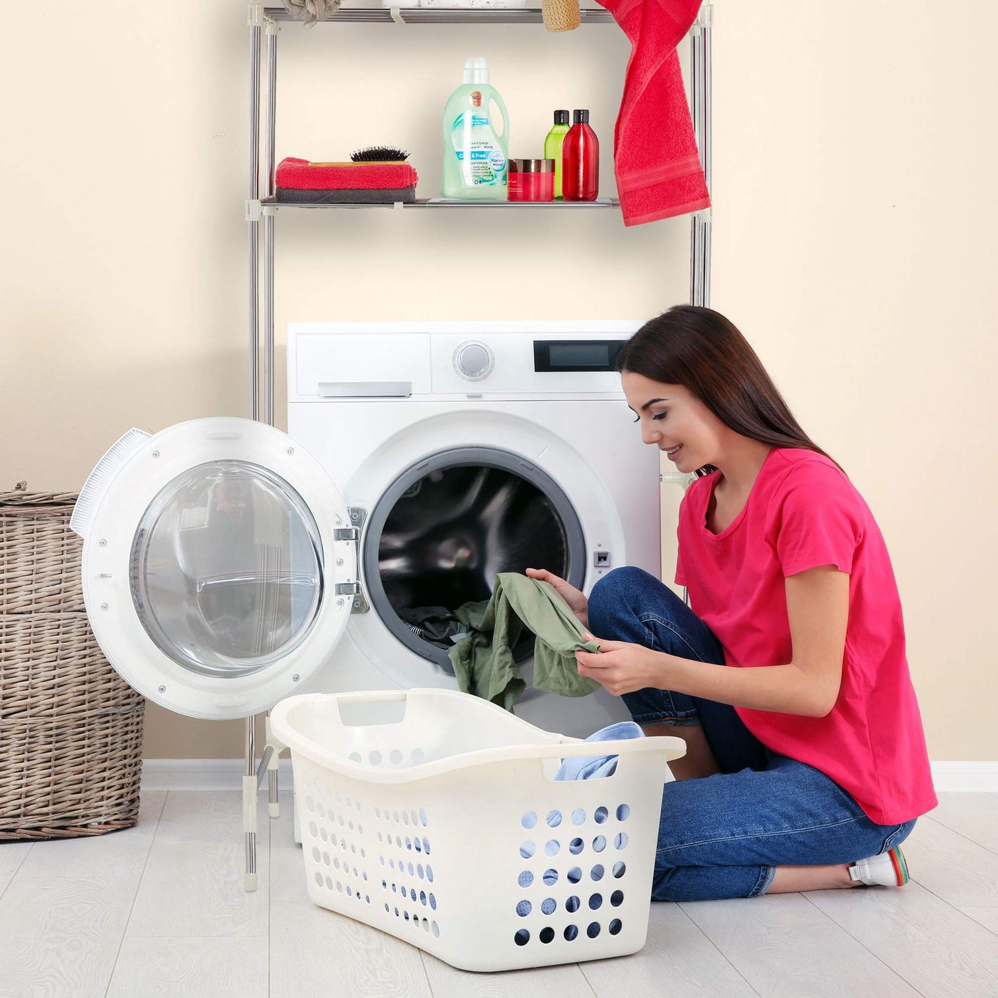 Extendable Washing Machine Shelf