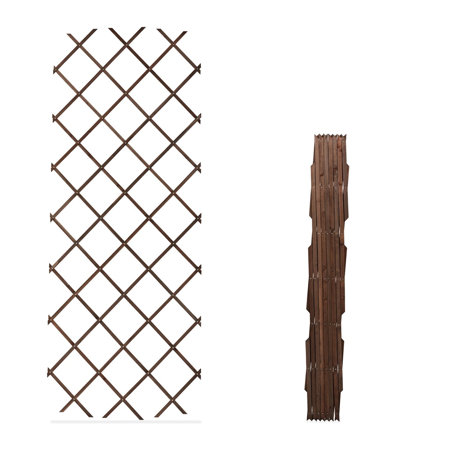Extendable Wooden Plant Trellises Set, 180x90 cm