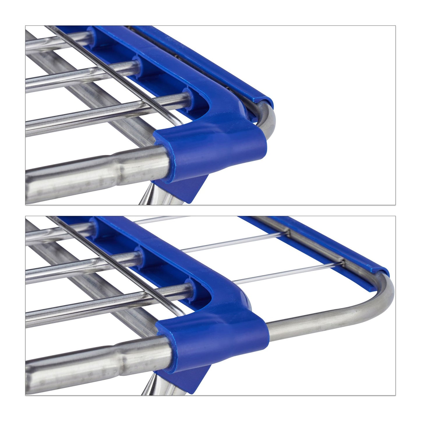 Extendable coat hanger in stainless steel