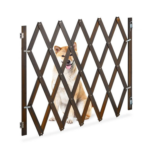 Extendable dog guard in brown