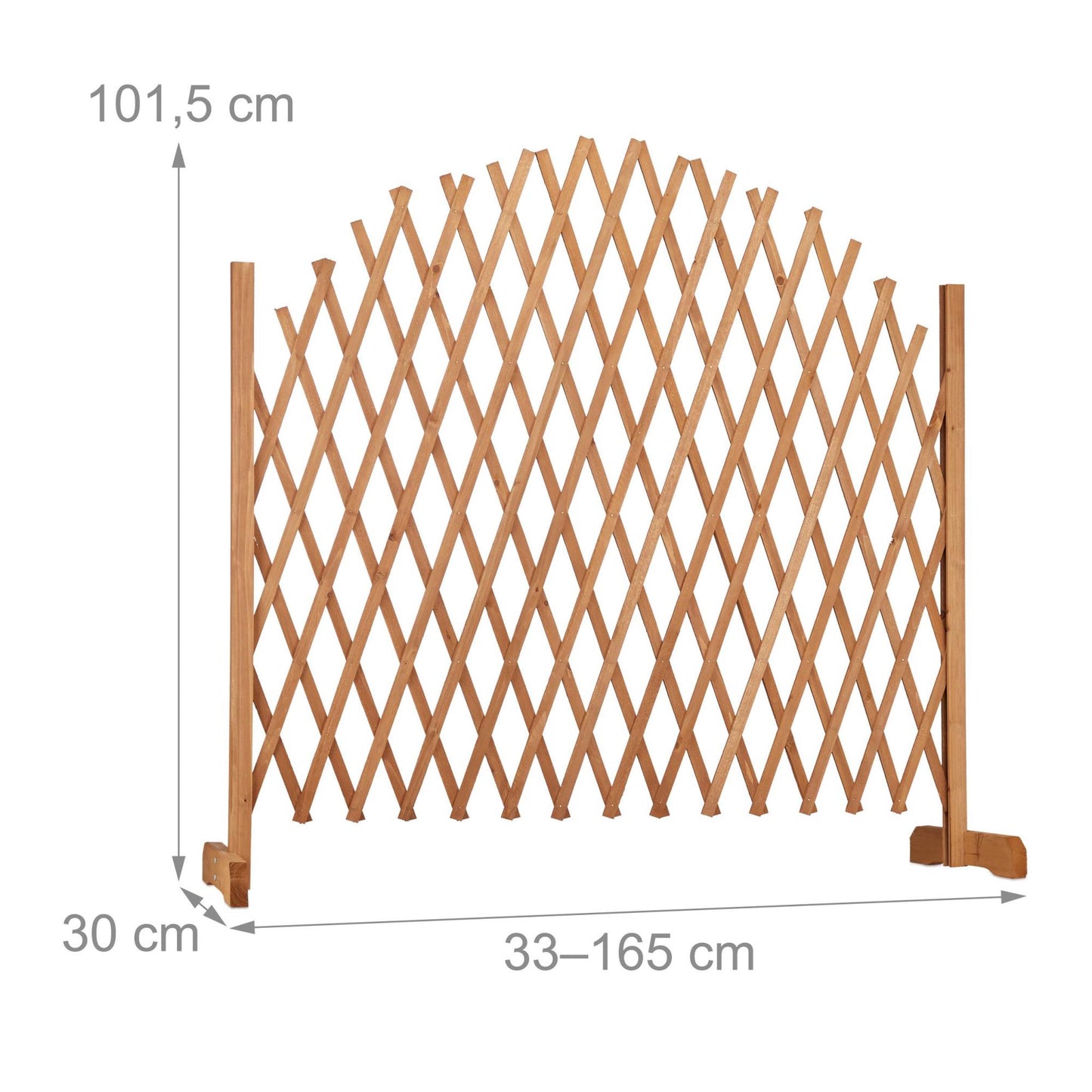Extendable wooden climbing support