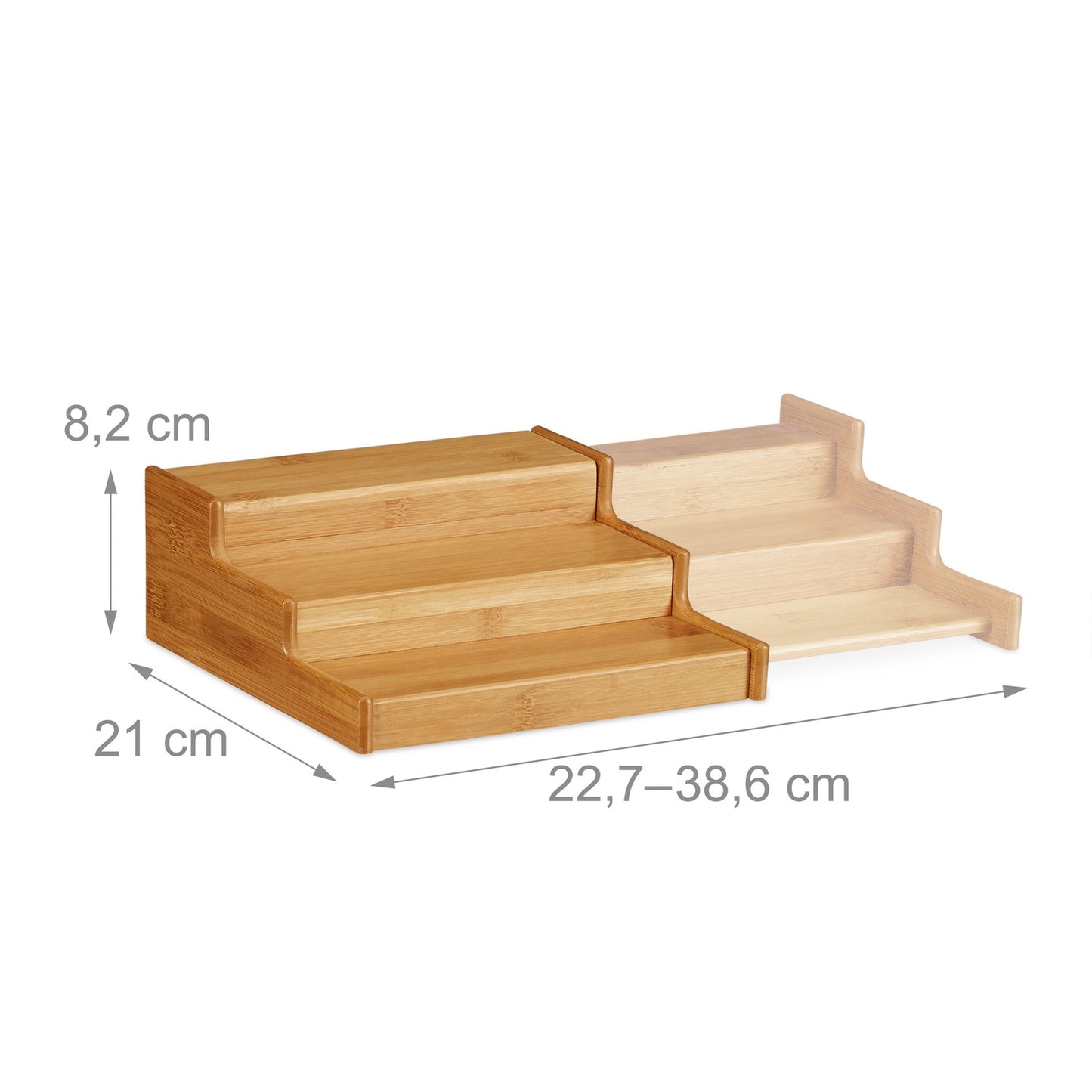 Extendible 3-Tier Spice Rack