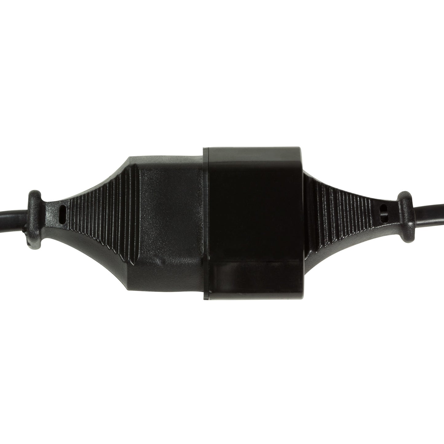 Extension cable Ungrounded Euro Black 3m
