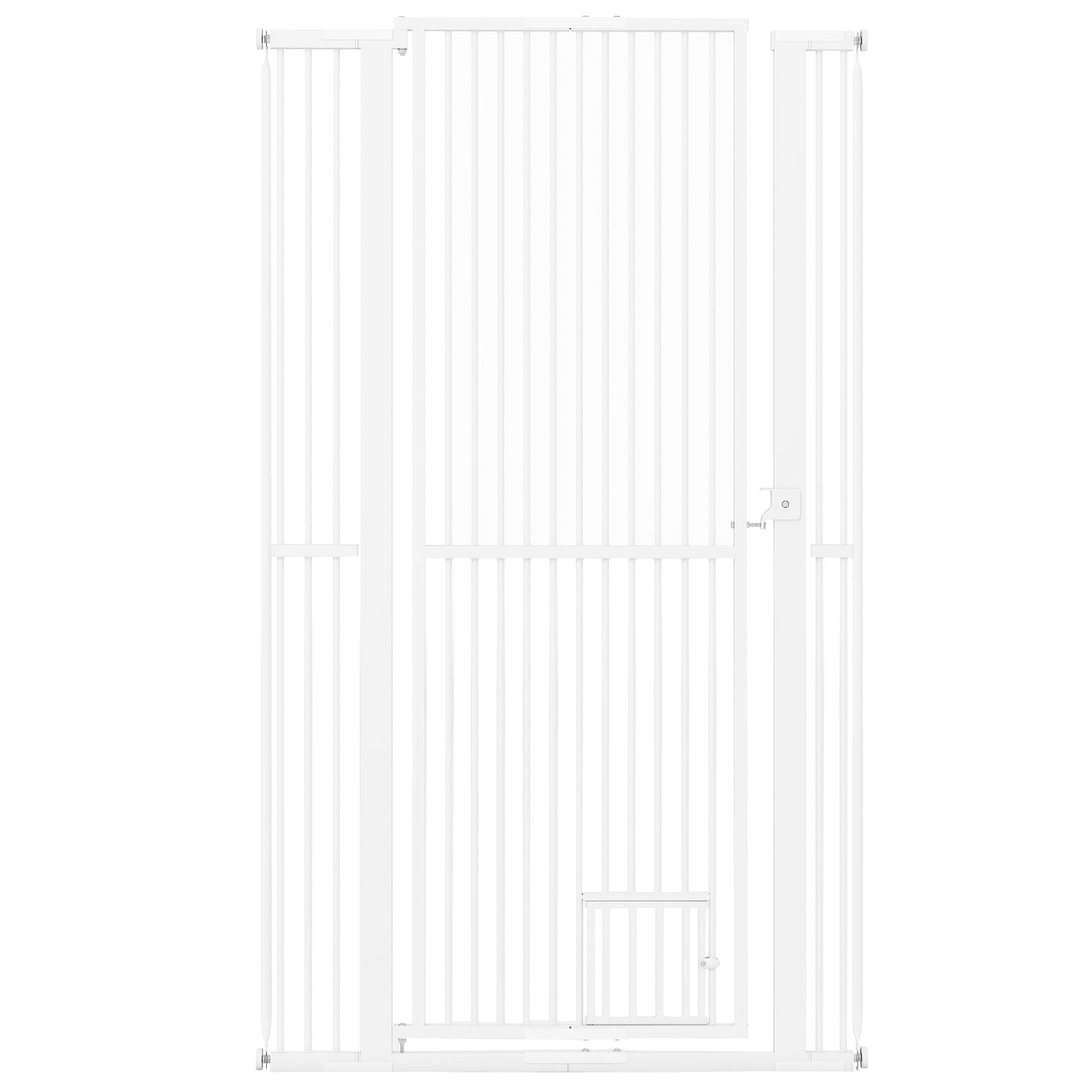 Extra Tall Pet Gate, Metal, 77-104 cm Wide, 171 cm High