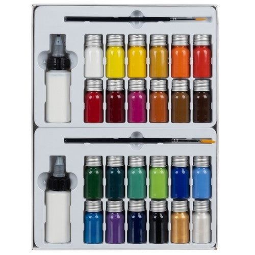 Fabric paints - 24 pcs. 180ml Maaleo 22948