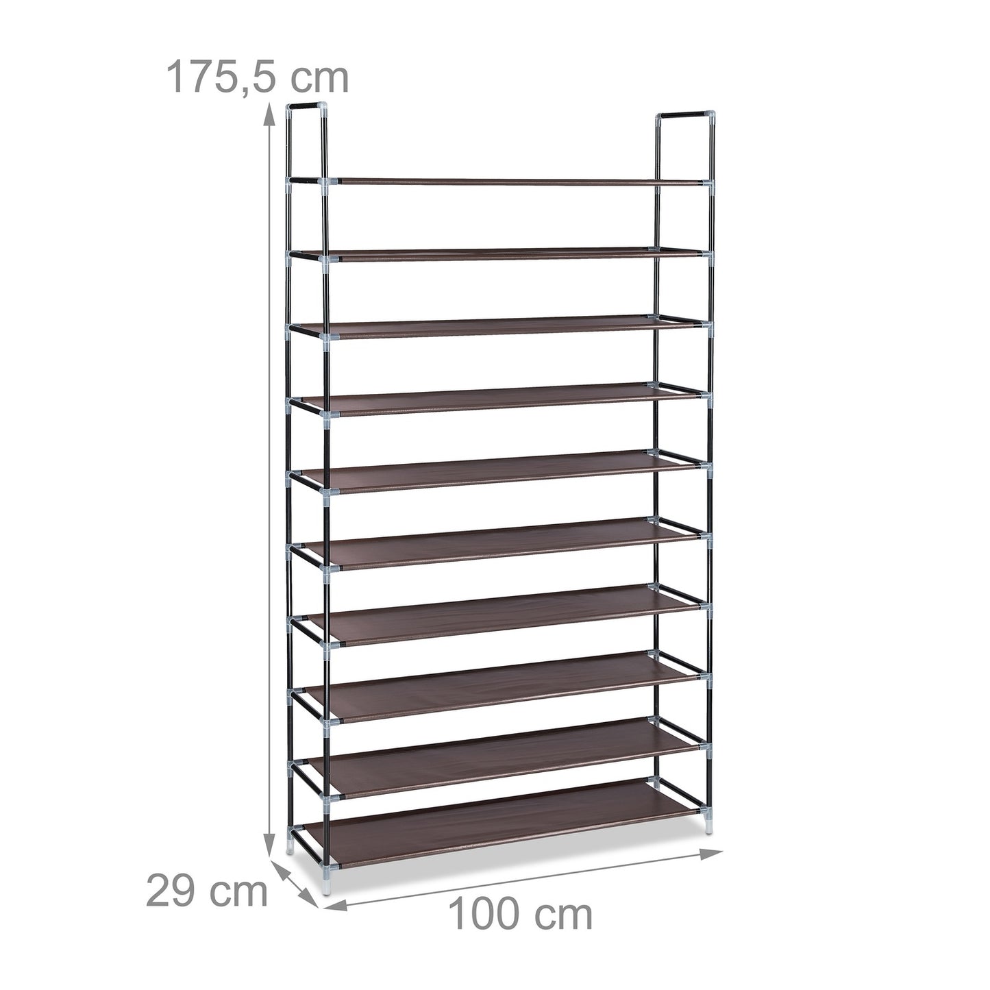 Fabric shoe rack for 50 pairs of shoes