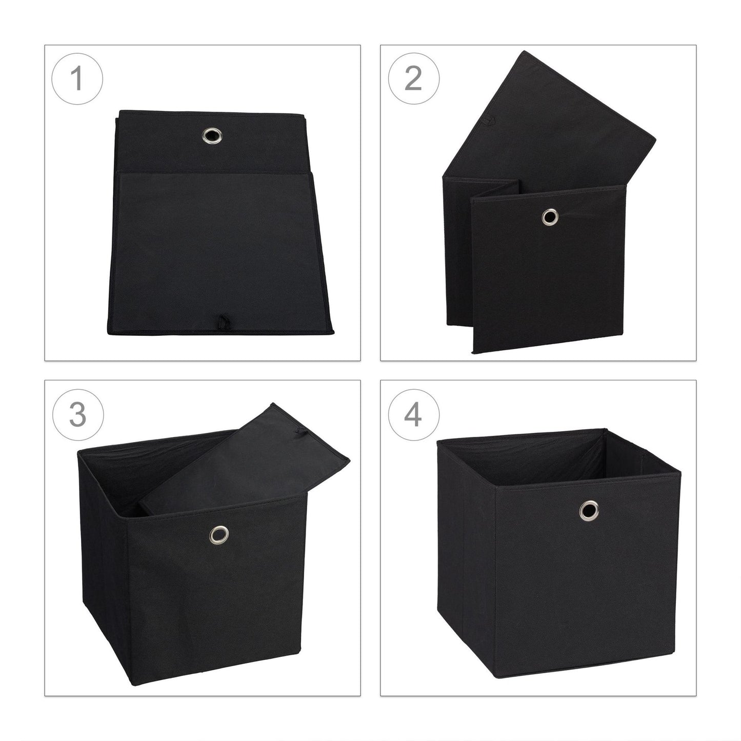 Fabric storage box, 2 drawers