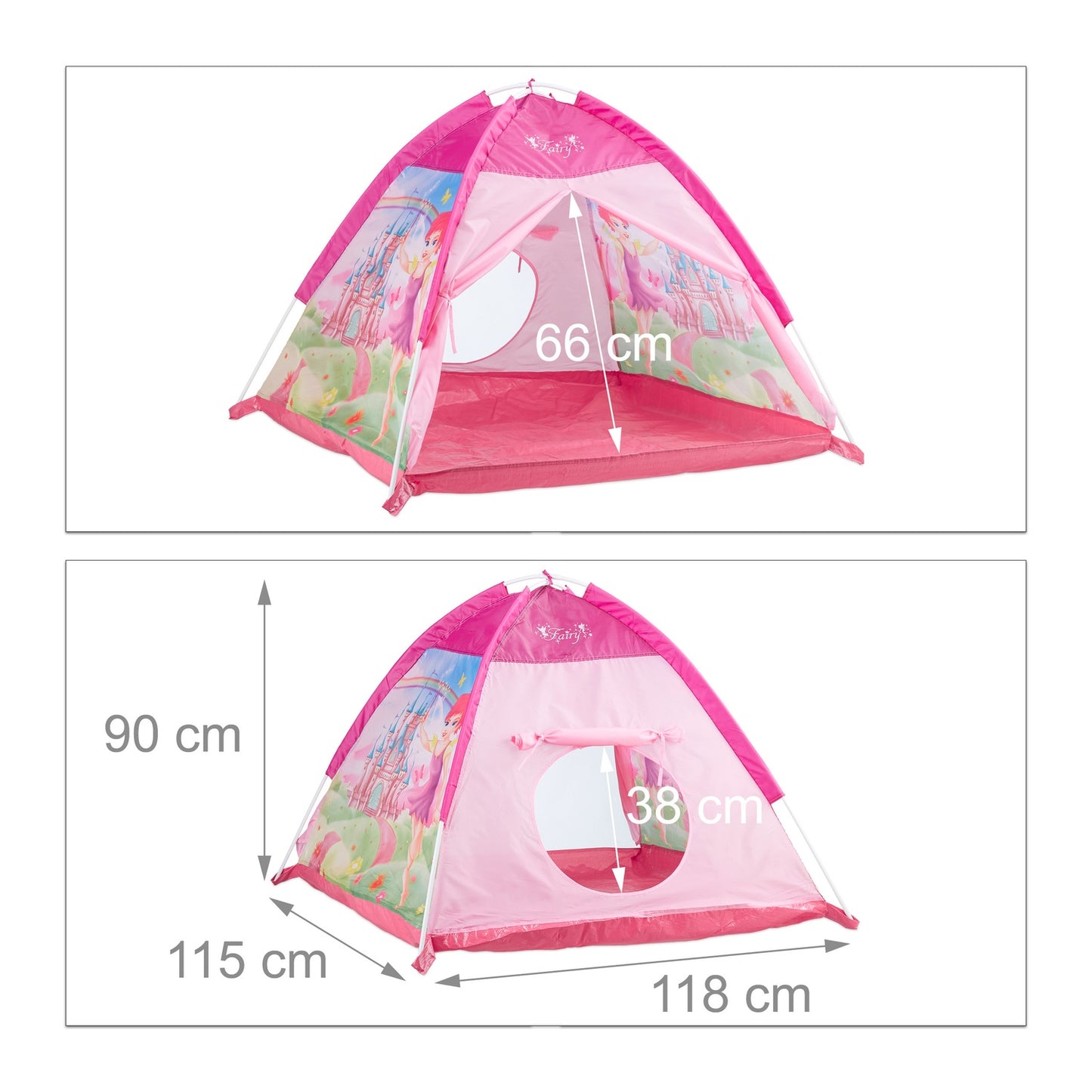 Fairy play tent in pink