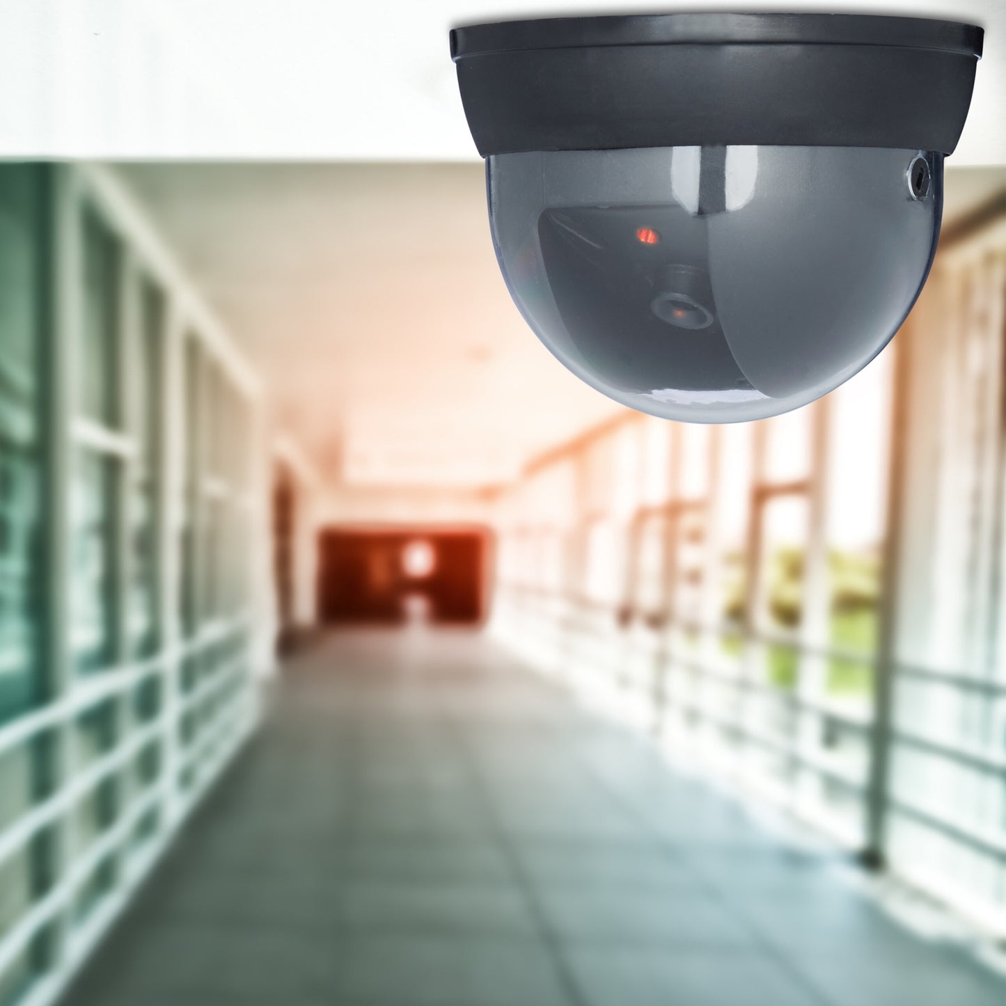 Fake Dome Security Cameras, Flashing LED, Indoor/Outdoor