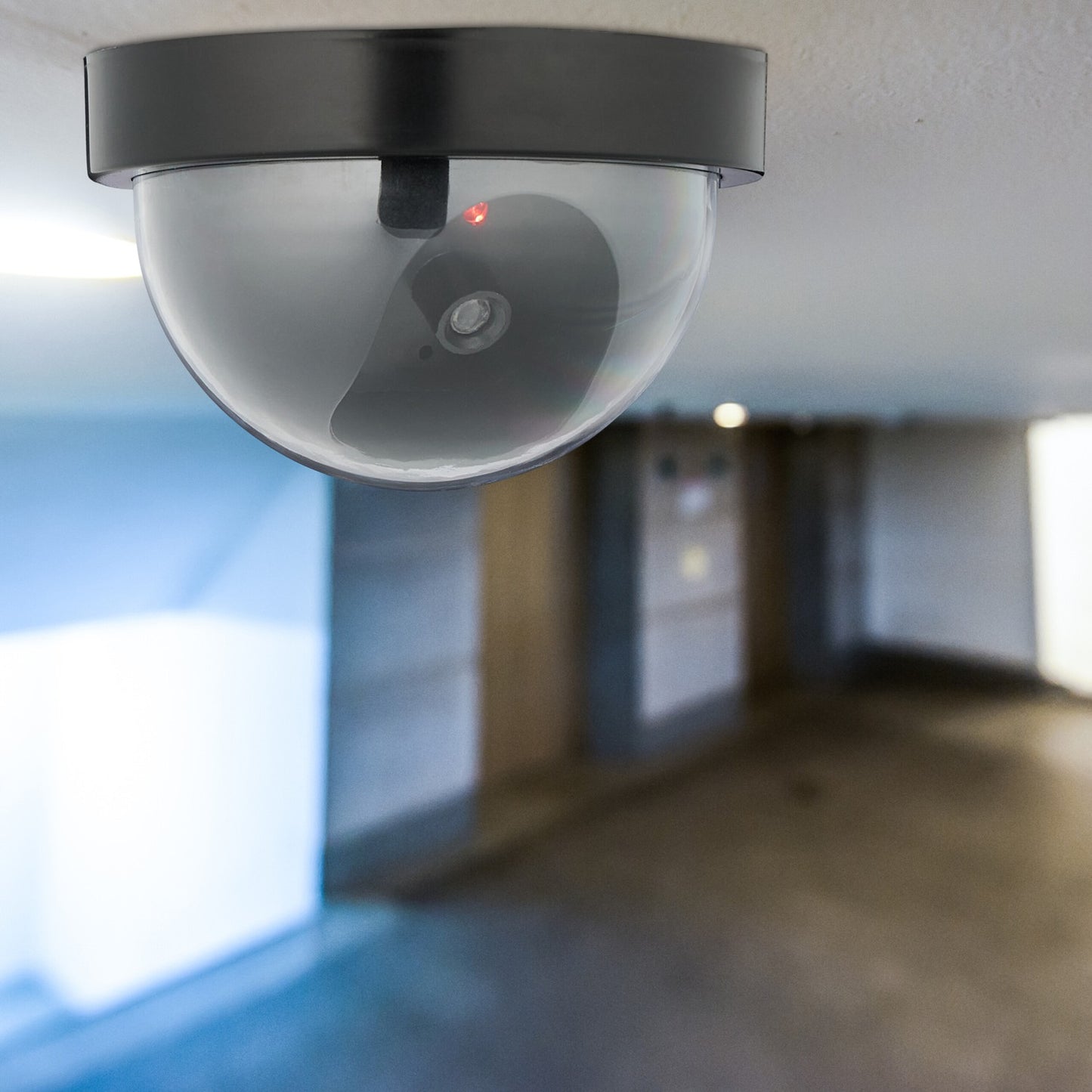 Fake Security Dome Cameras, LED, Indoor/Outdoor, 4-Pack