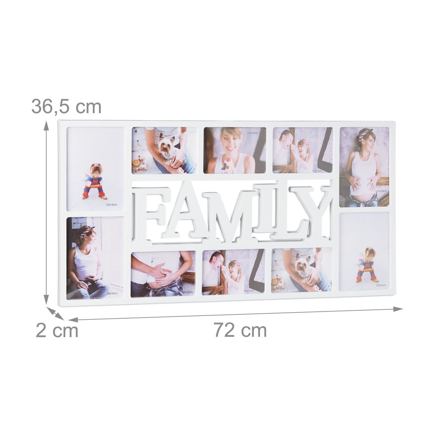 Family collage frame for 10 photos