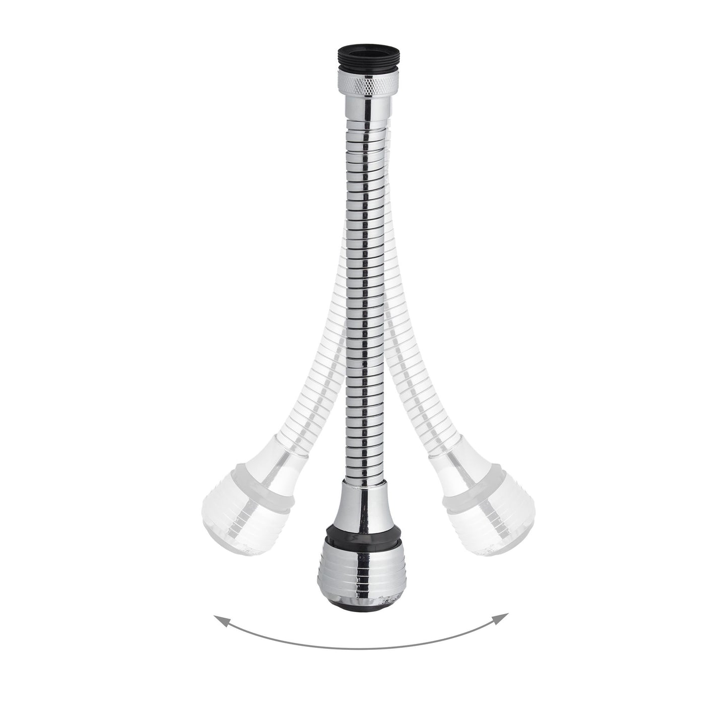 Faucet extension with 4 threads
