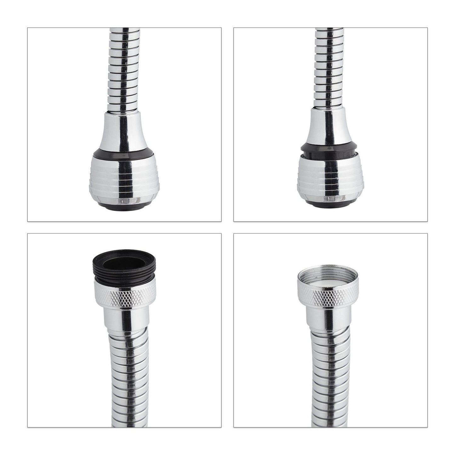 Faucet extension with 4 threads