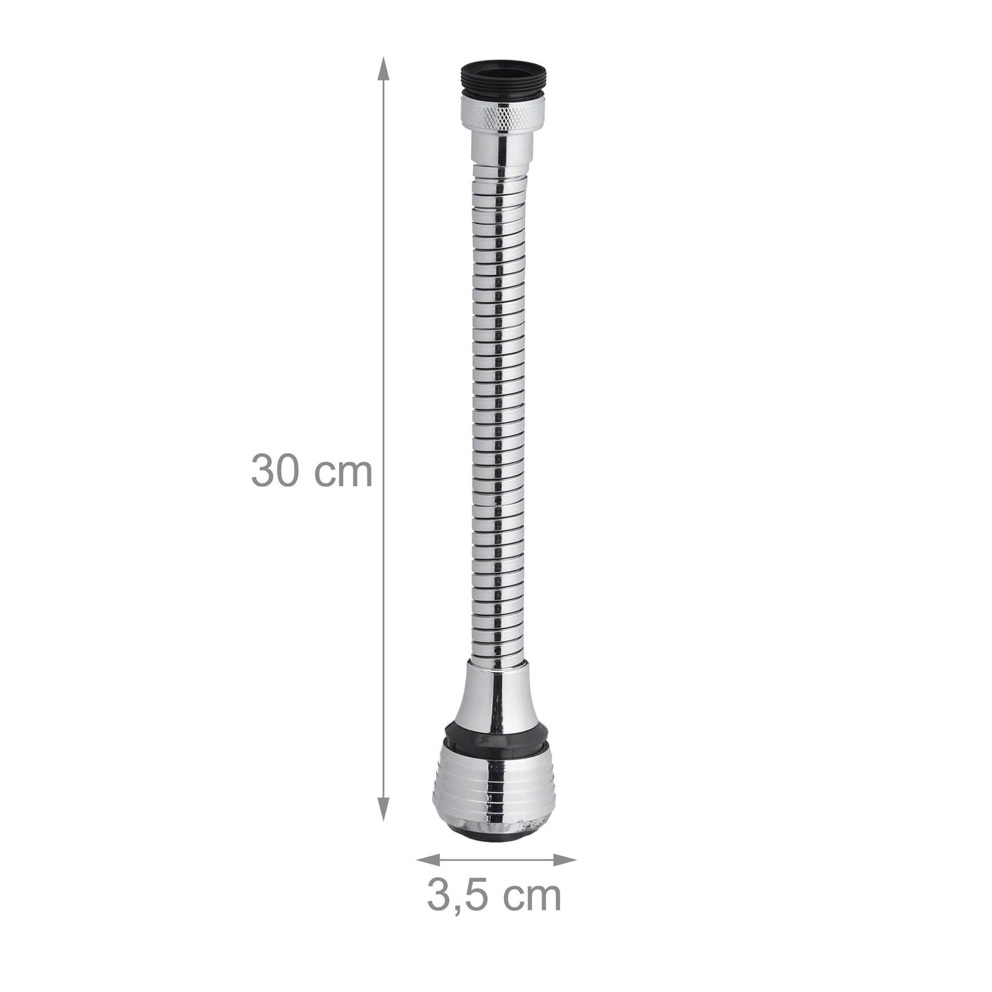 Faucet extension with 4 threads