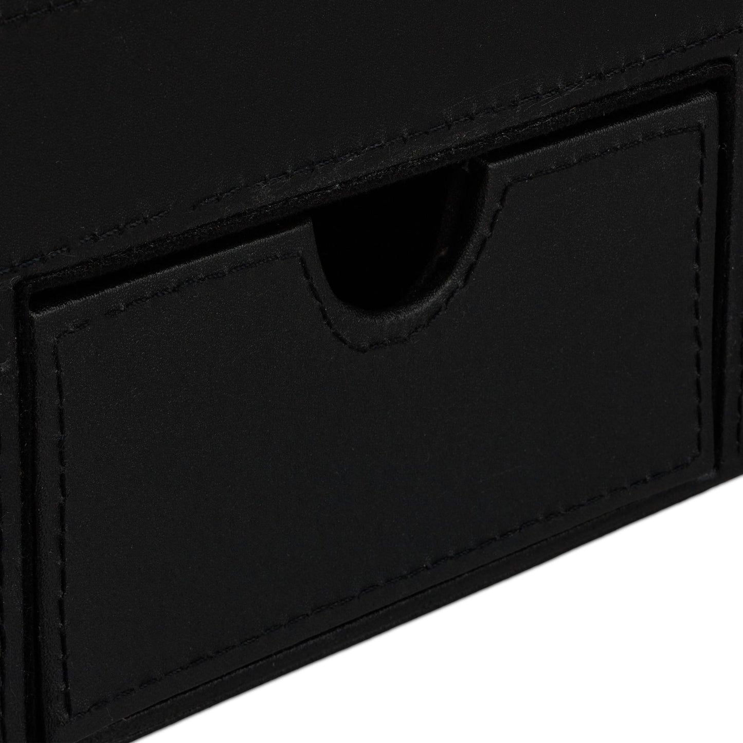 Faux Leather Desk Organiser