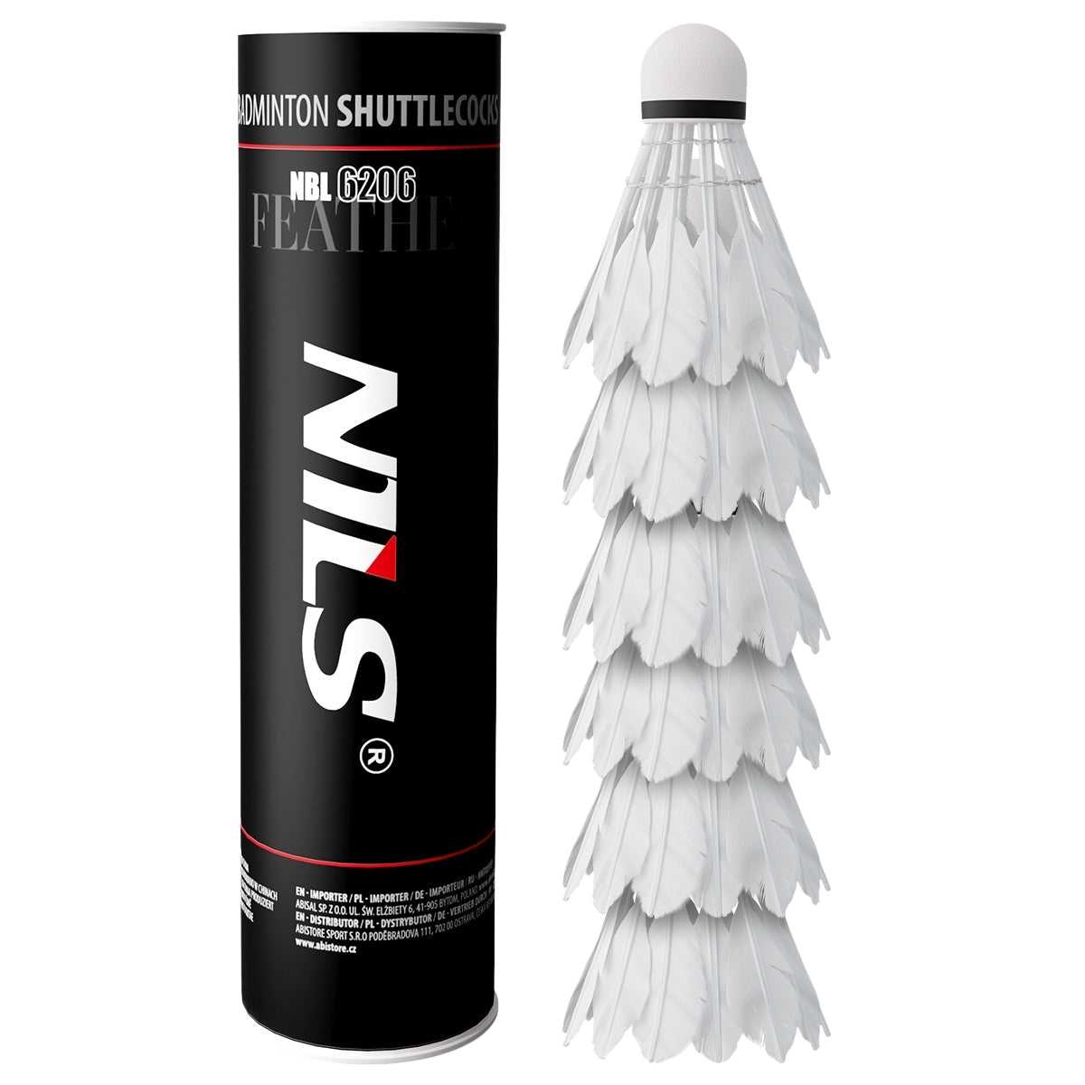Feather Shuttlecocks, 6 Pack