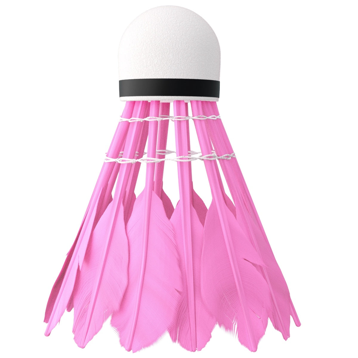 Feather Shuttlecocks, Multicolor, 6 Pack