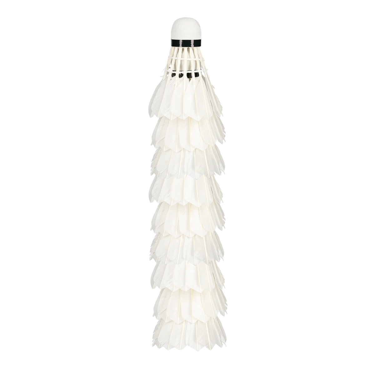 Feather Shuttlecocks, White, 12-Pack