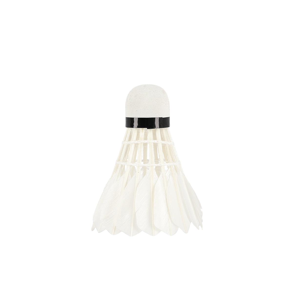 Feather Shuttlecocks, White, Pack of 6