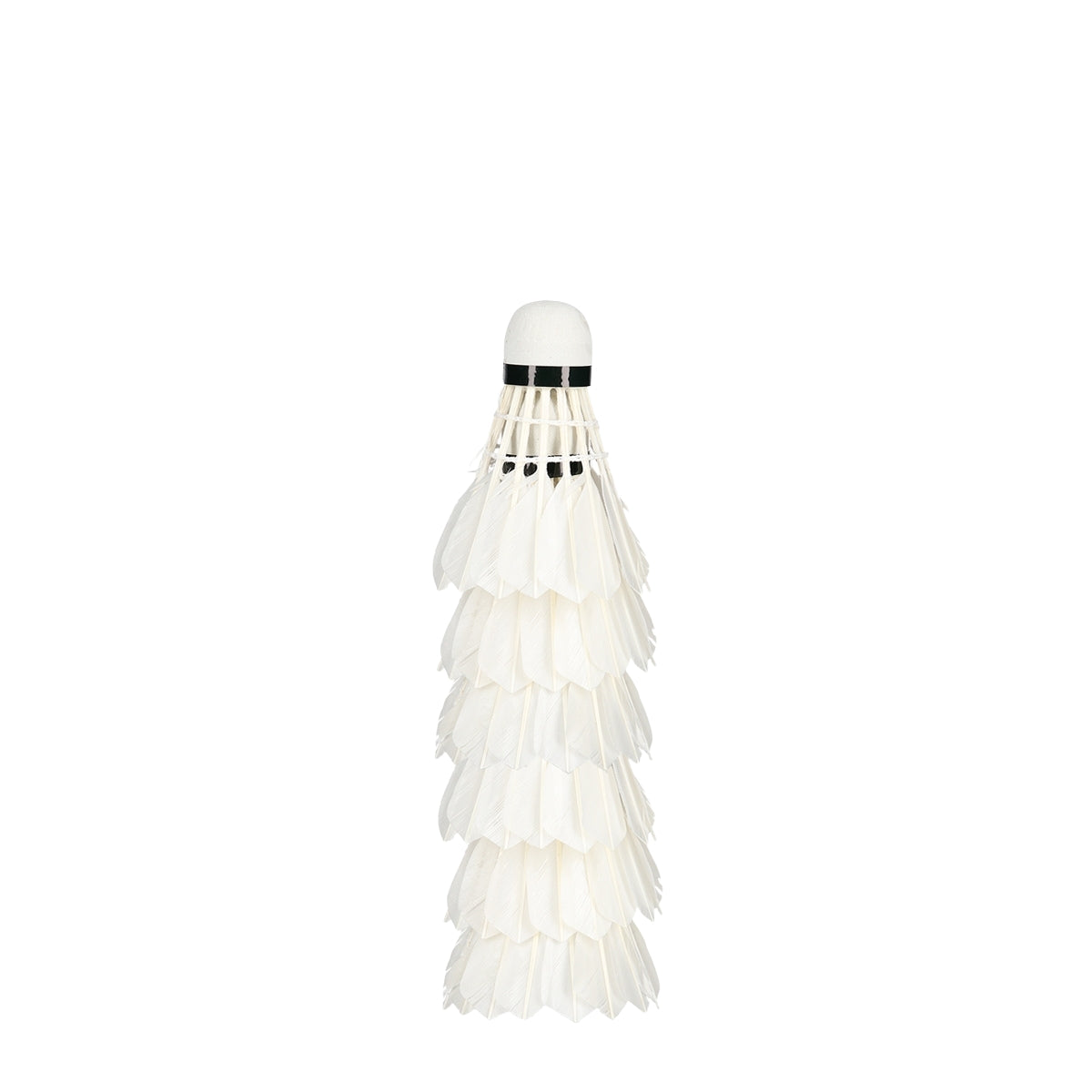 Feather Shuttlecocks, White, Pack of 6