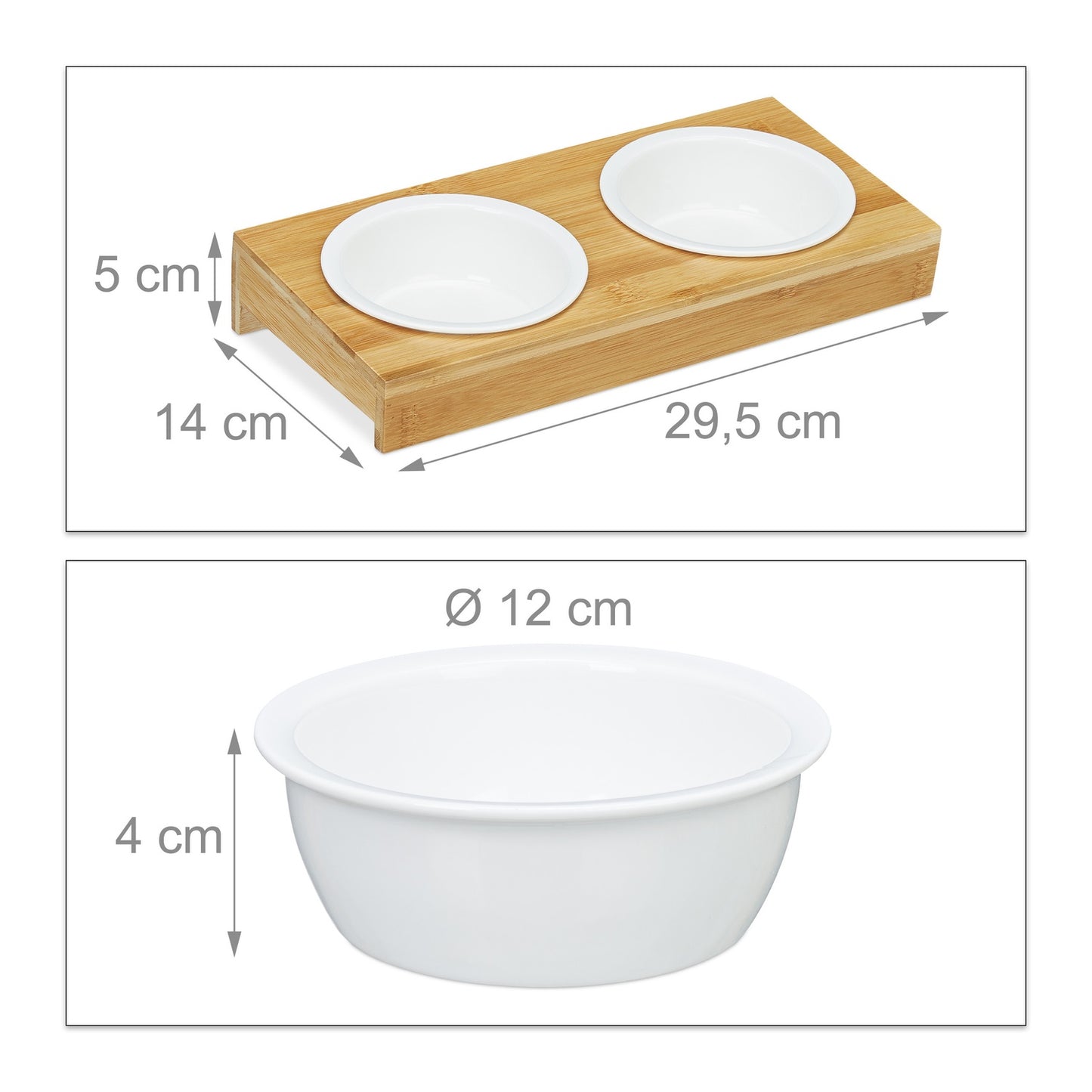 Feeding Station with Ceramic Bowls