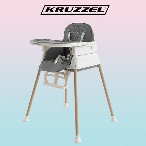 Feeding chair - gray Kruzzel 22014