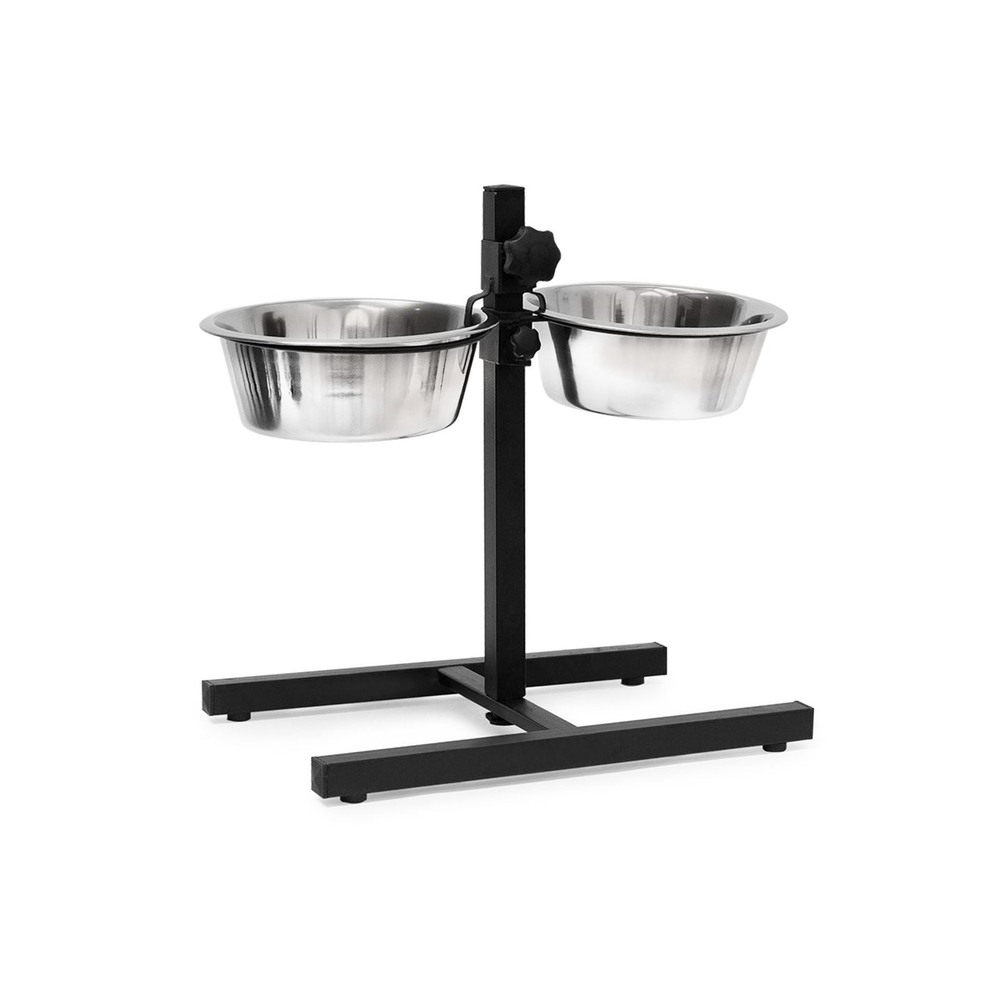 Feeding station for dogs can be raised and lowered