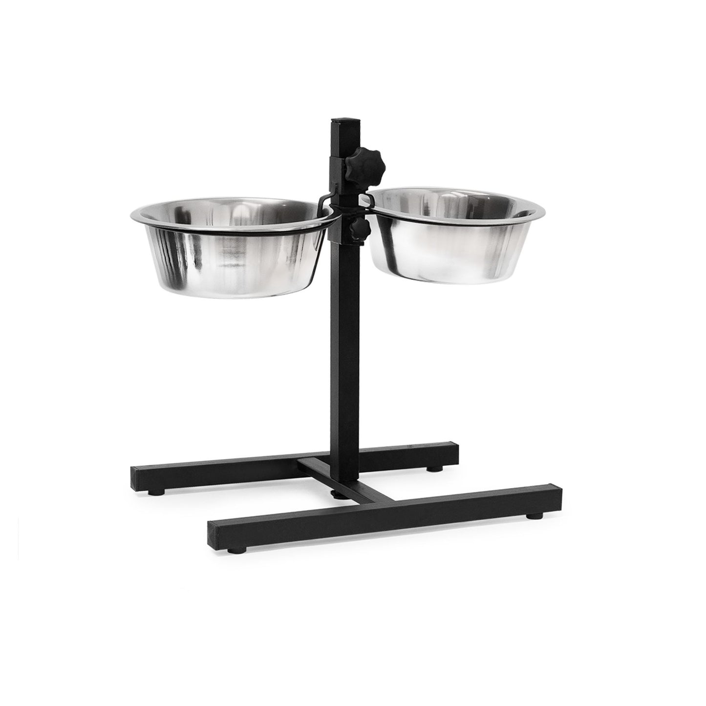 Feeding station for dogs can be raised and lowered