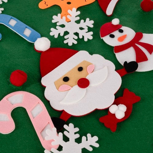 Felt Christmas tree with ornaments 24856